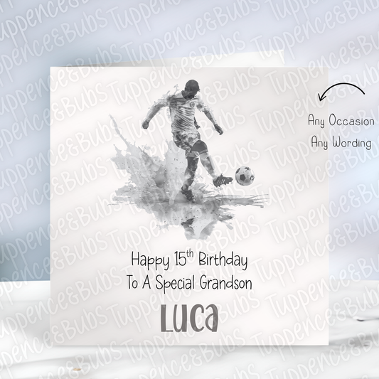 Football Themed Birthday Card