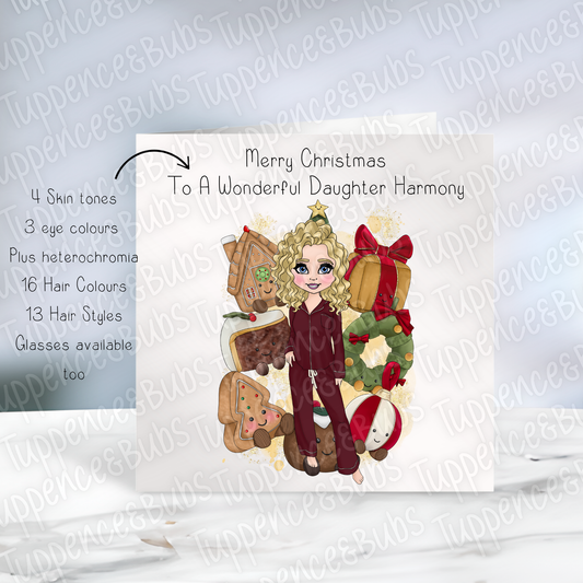 Cuddly Themed Christmas Card
