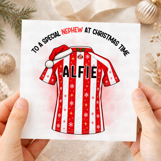 Personalised Football Shirt Card