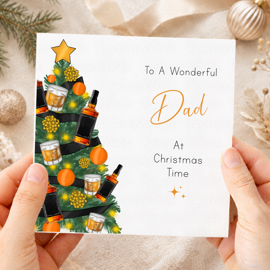 Personalised Whisky Christmas Card