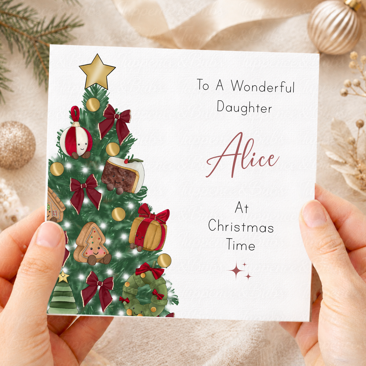 Personalised Festive Treats Christmas Card