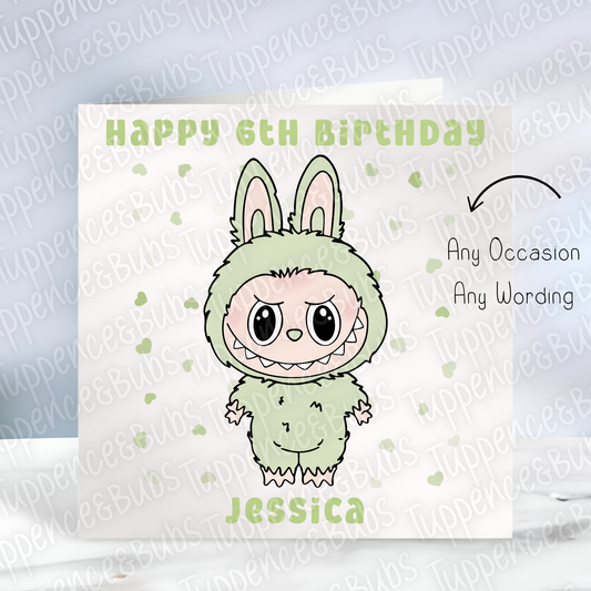 Monster Doll Inspired Birthday Card