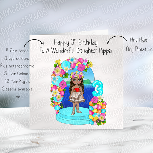 Moana Inspired Birthday Card