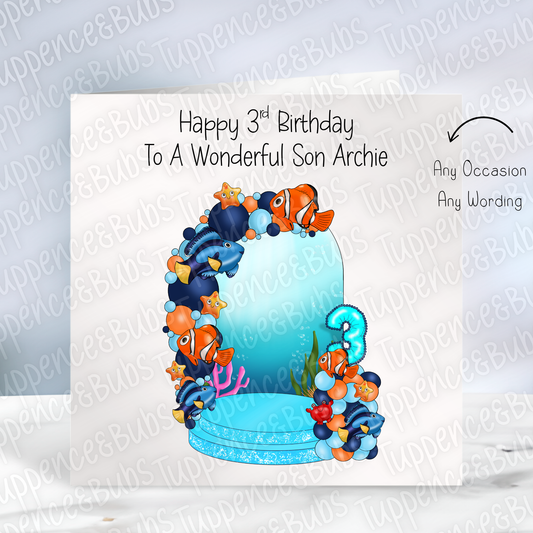 Finding Nemo Inspired Birthday Card