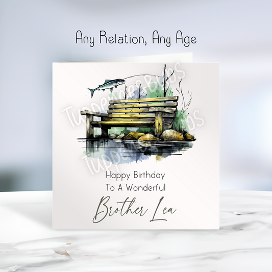 Fishing Inspired Birthday Card