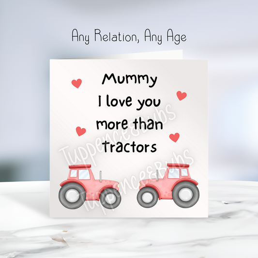 Tractor Inspired Birthday Card