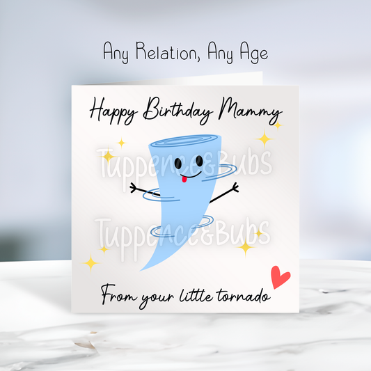 Little Tornado Birthday Card