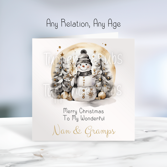 Snowman Christmas Card