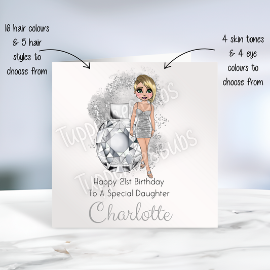 Diamond Inspired Birthday Card