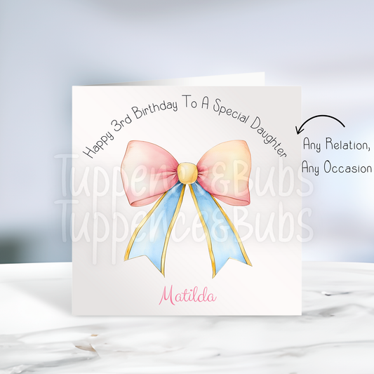 Cute Bow Card