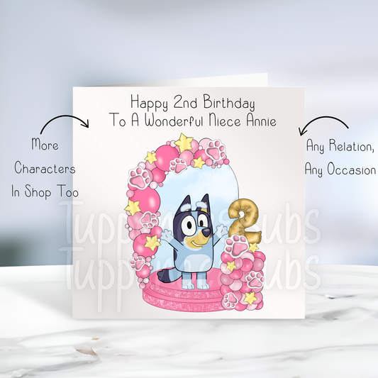 Blue Dog Themed Card