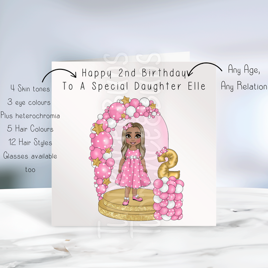 Pink Polka Dot Card