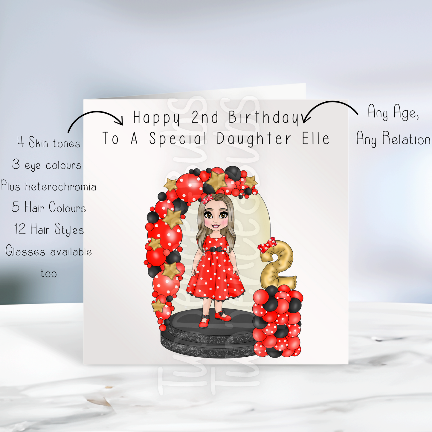 Red Polka Dot Card