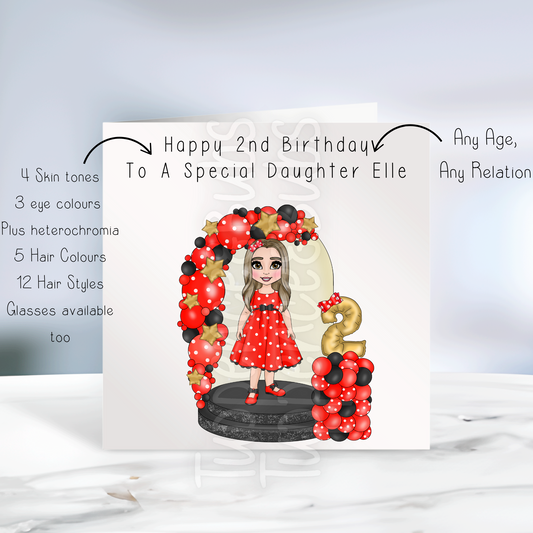 Red Polka Dot Card