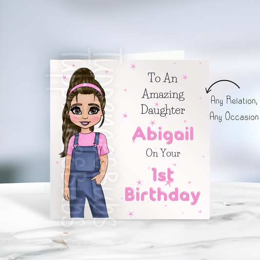 Miss Rachel Inspired Birthday Card