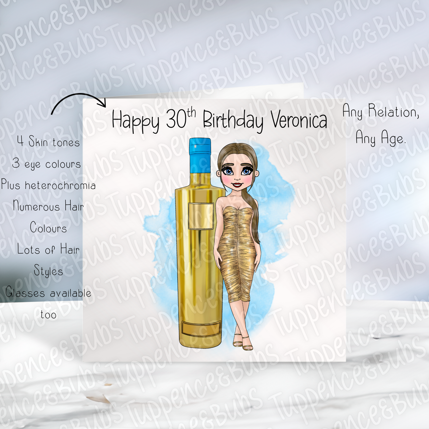 Vodka Inspired Birthday Card
