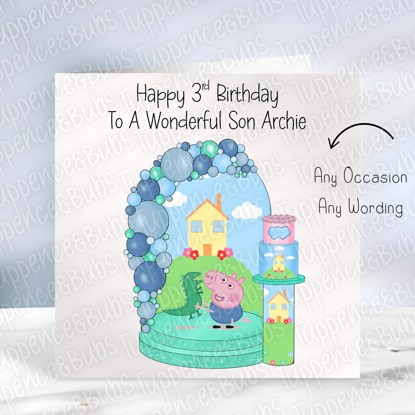 Pig Inspired Birthday Card - 3 Designs