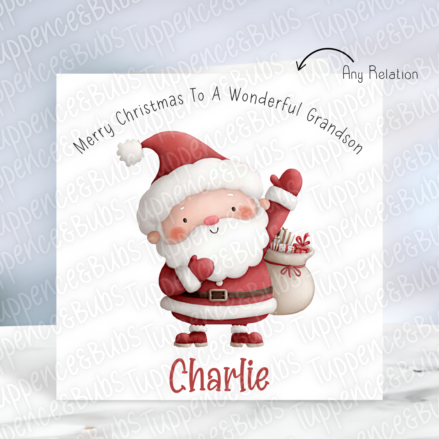 Santa & Snowman Christmas Card - 3 Designs