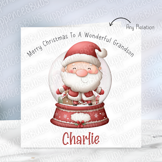 Santa & Snowman Christmas Card - 3 Designs