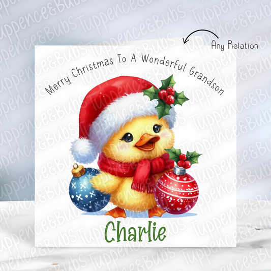 Duck Themed Christmas Card - 3 Designs