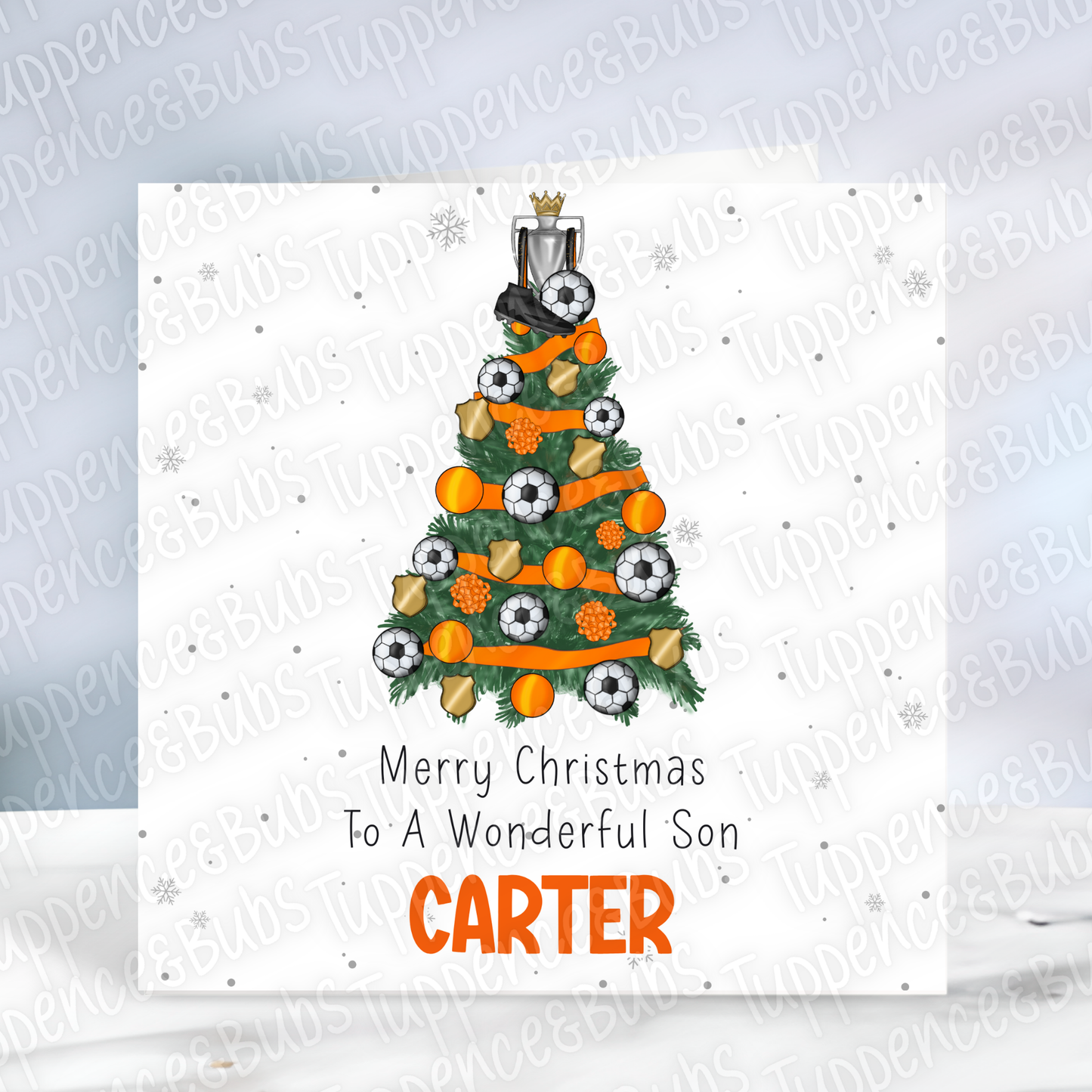 Football Themed Christmas Card