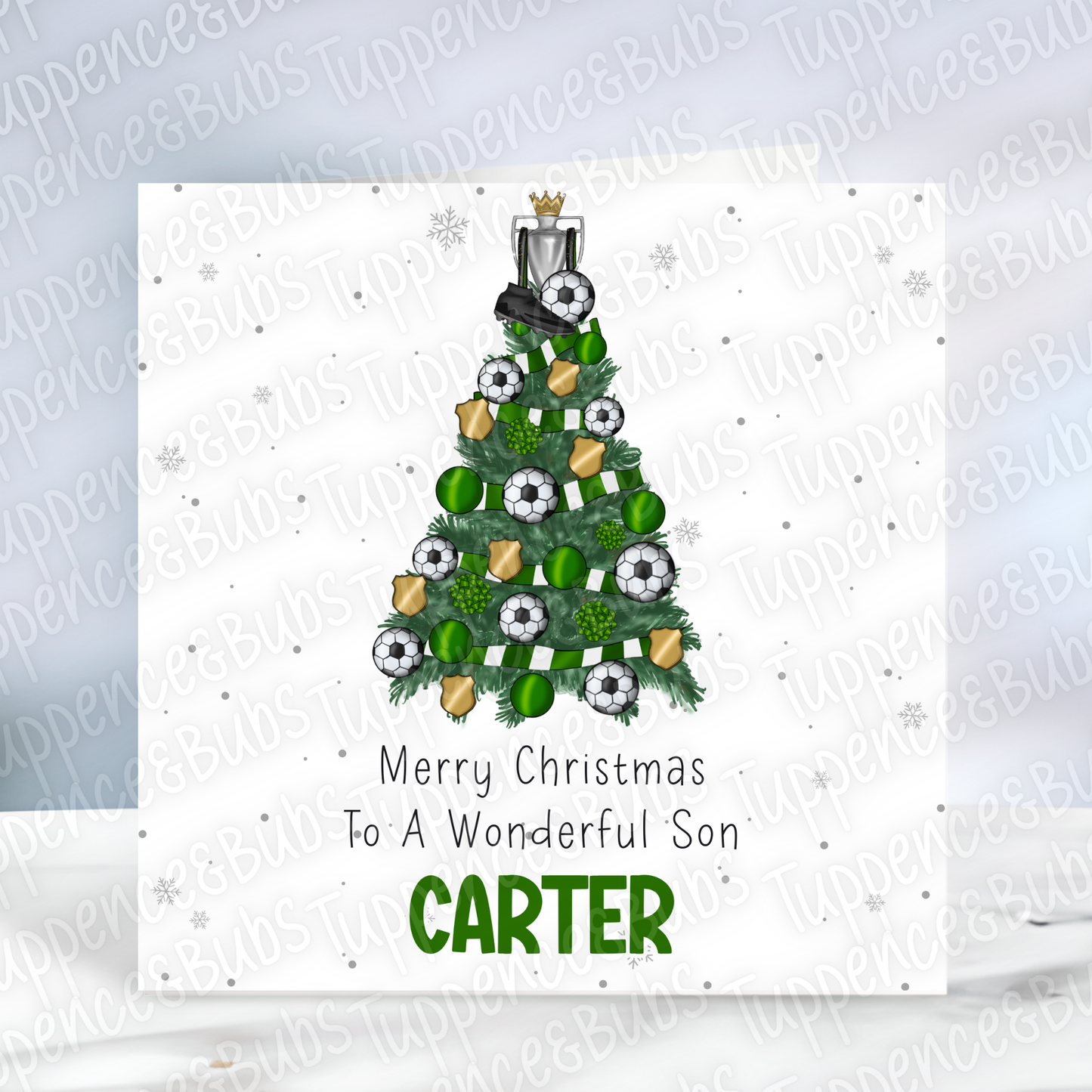 Football Themed Christmas Card