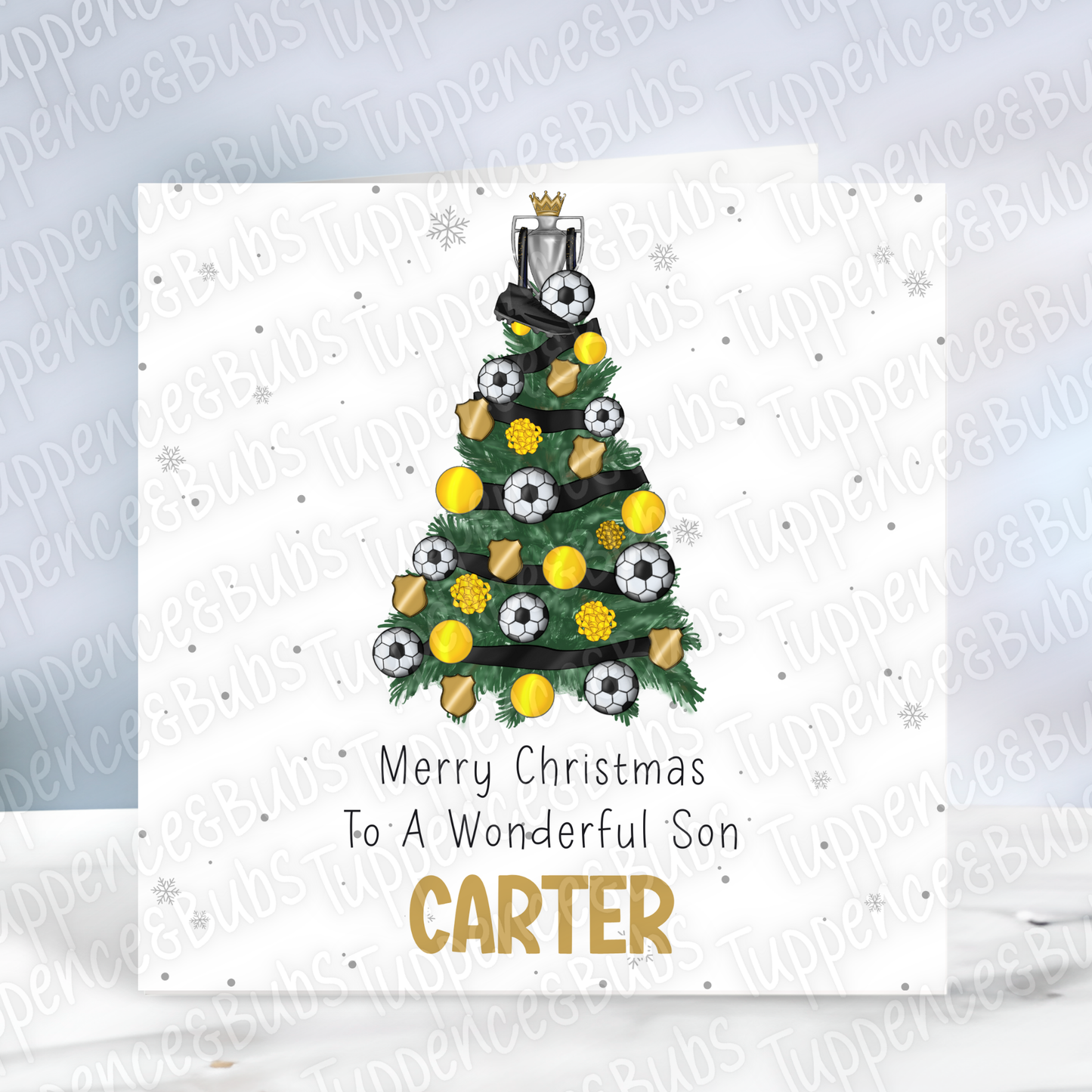 Football Themed Christmas Card