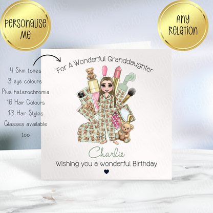 Sage Green Make Up Inspired Card