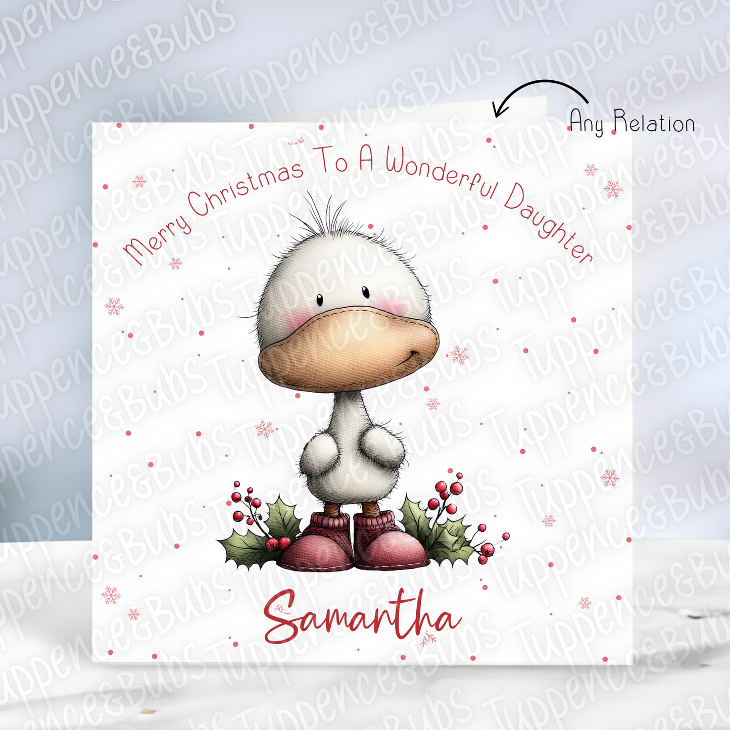 Whimsical Style Christmas Card - 16 Designs