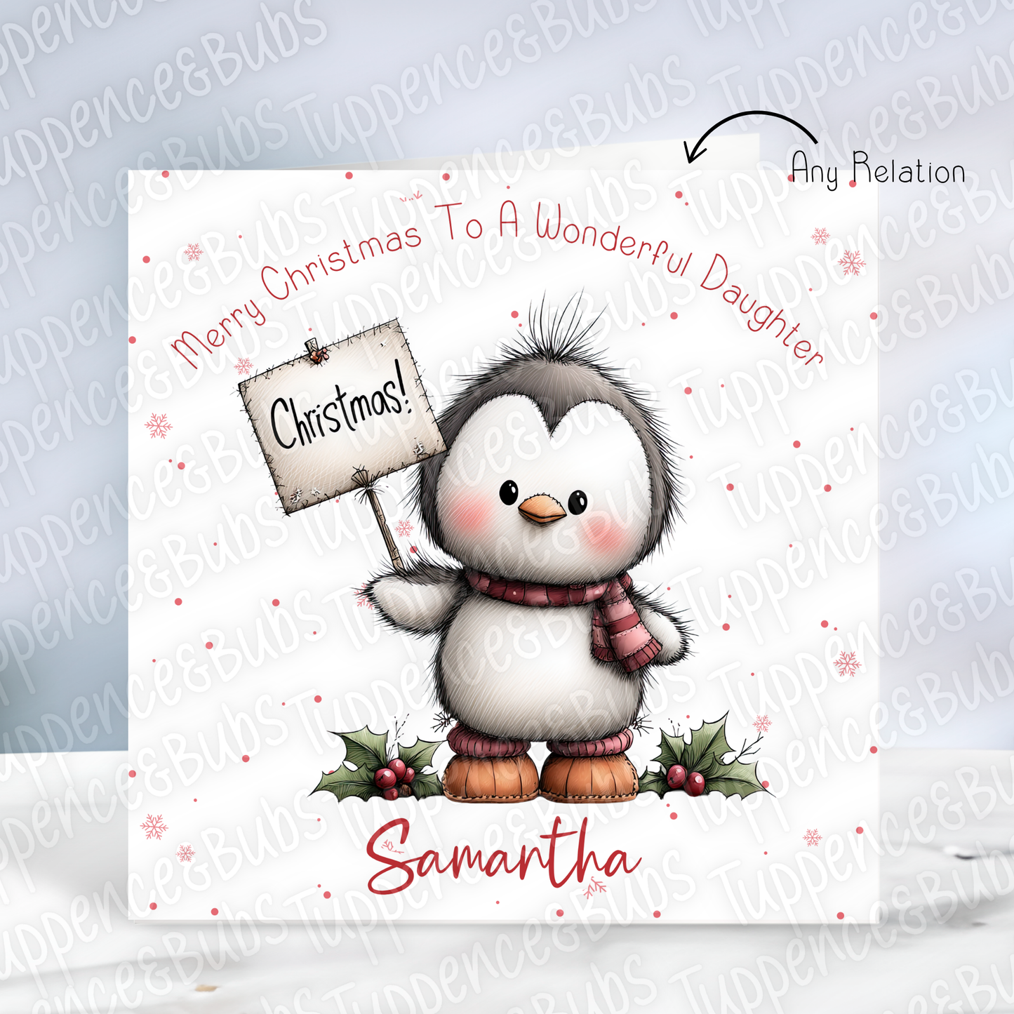 Whimsical Style Christmas Card - 16 Designs