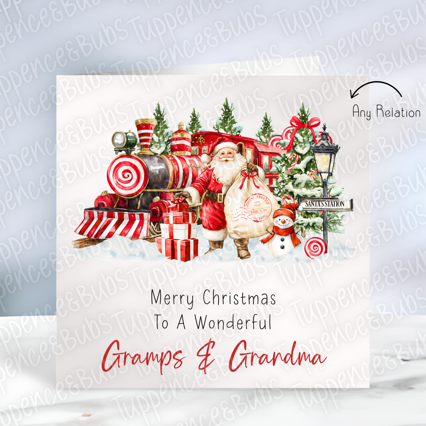 Santa Themed Christmas Cards - 2 designs