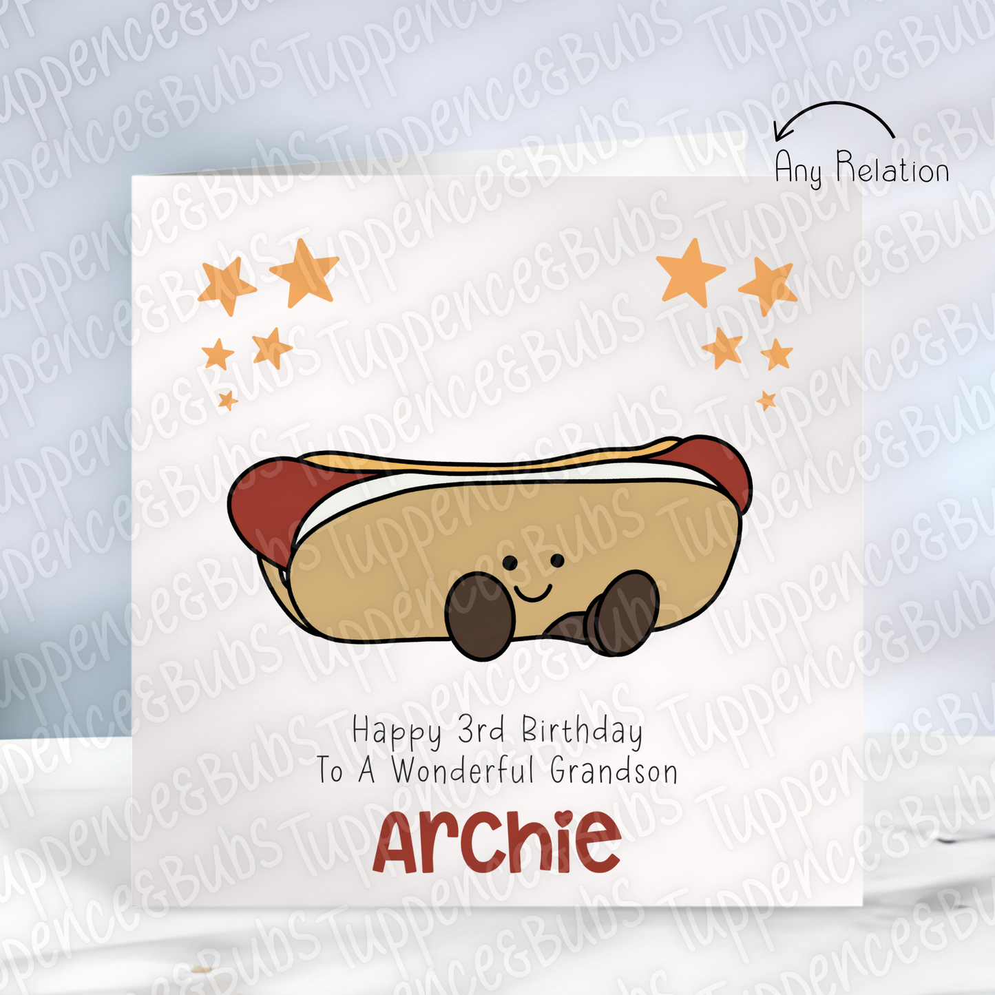 Jelly Plush Themed Birthday Card - 3 Designs