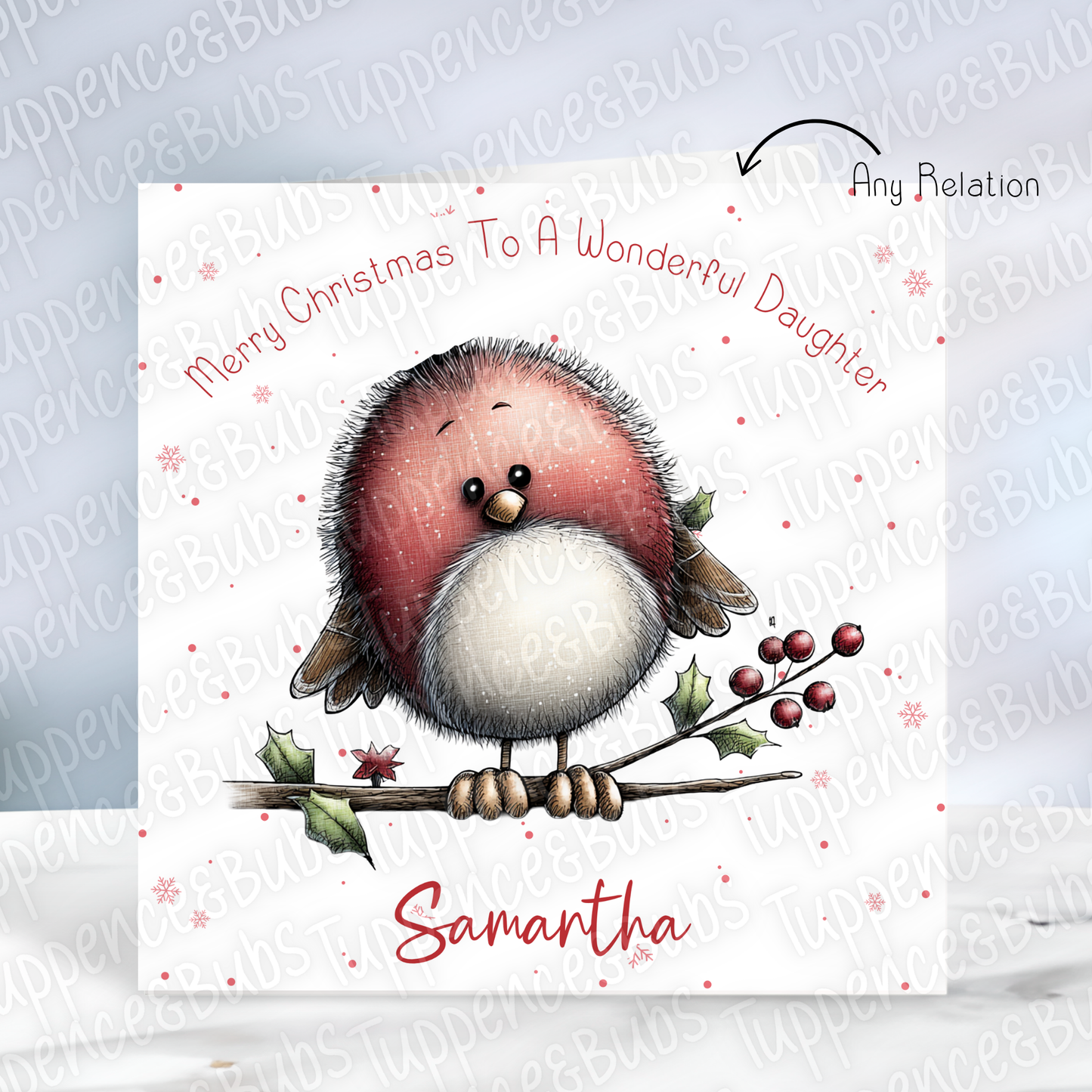Whimsical Style Christmas Card - 16 Designs