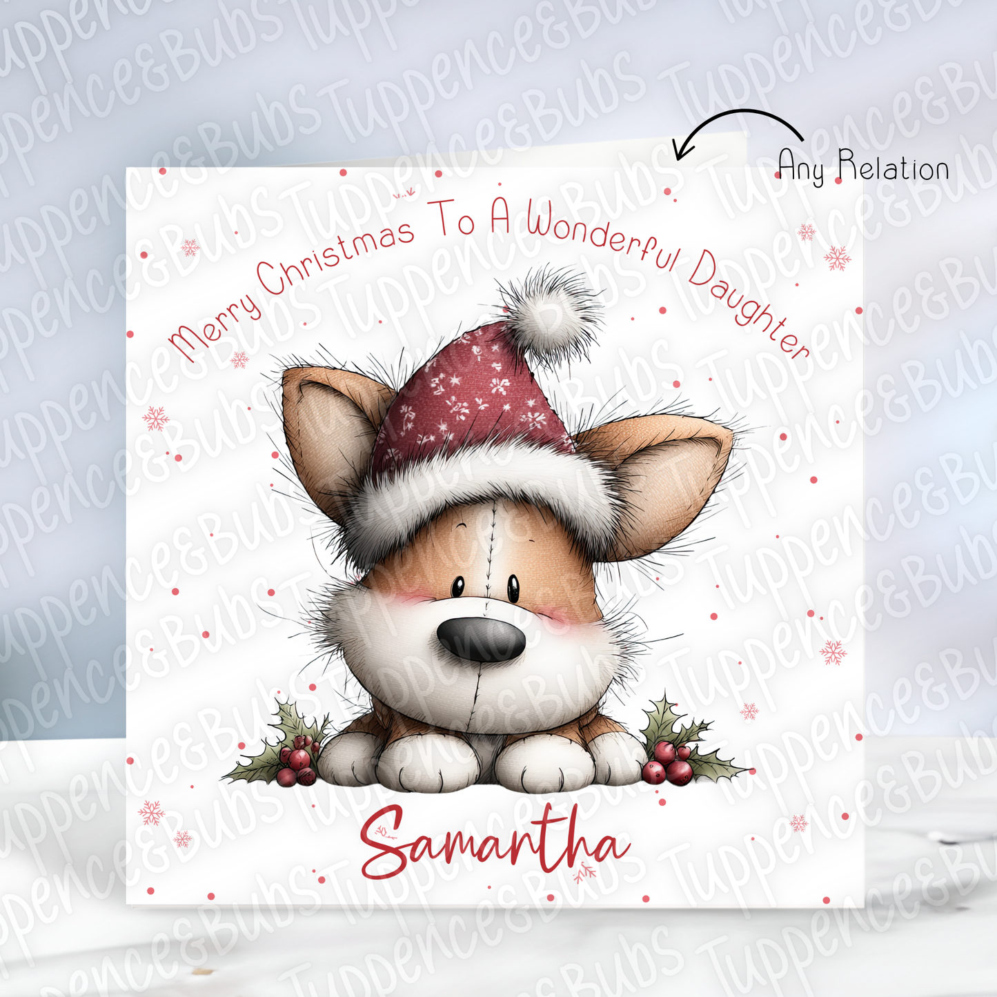 Whimsical Style Christmas Card - 16 Designs