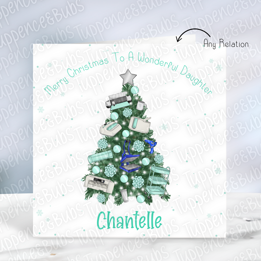 Crafters Themed, Christmas Card - 2 Colours