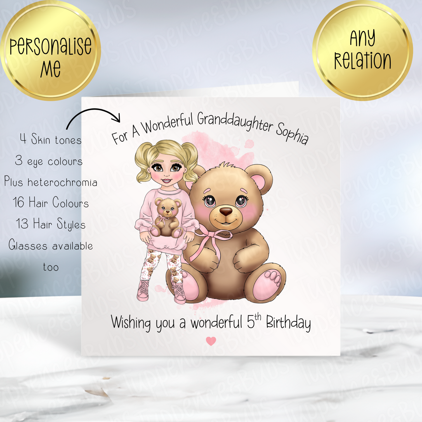 Toddler Bear Themed Card - 2 Designs