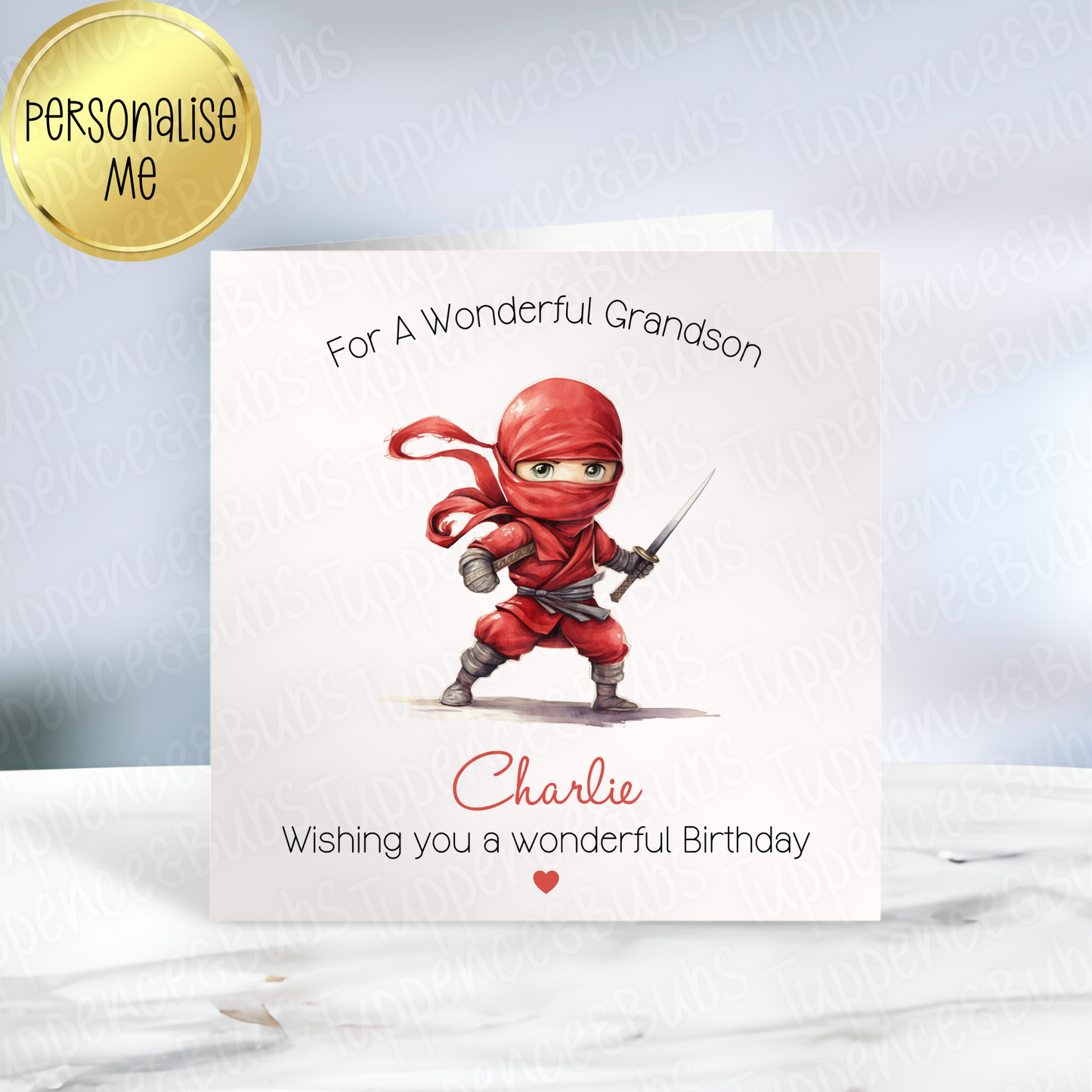 Ninja Themed Card - 6 Designs