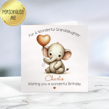 Baby Elephant Card - 2 Designs