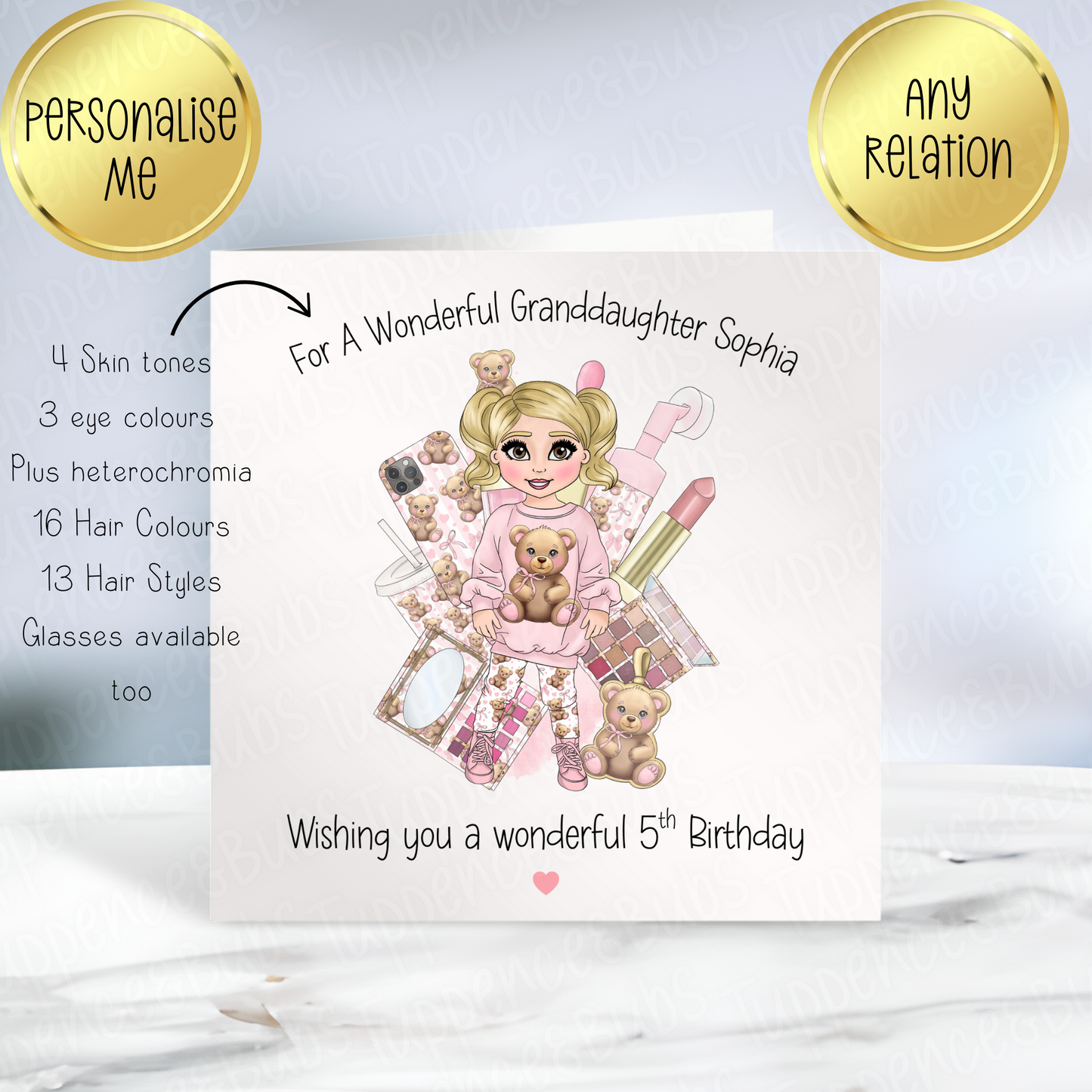 Toddler Bear Themed Card - 2 Designs