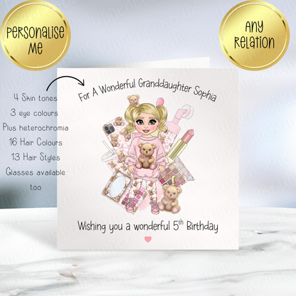 Toddler Bear Themed Card - 2 Designs