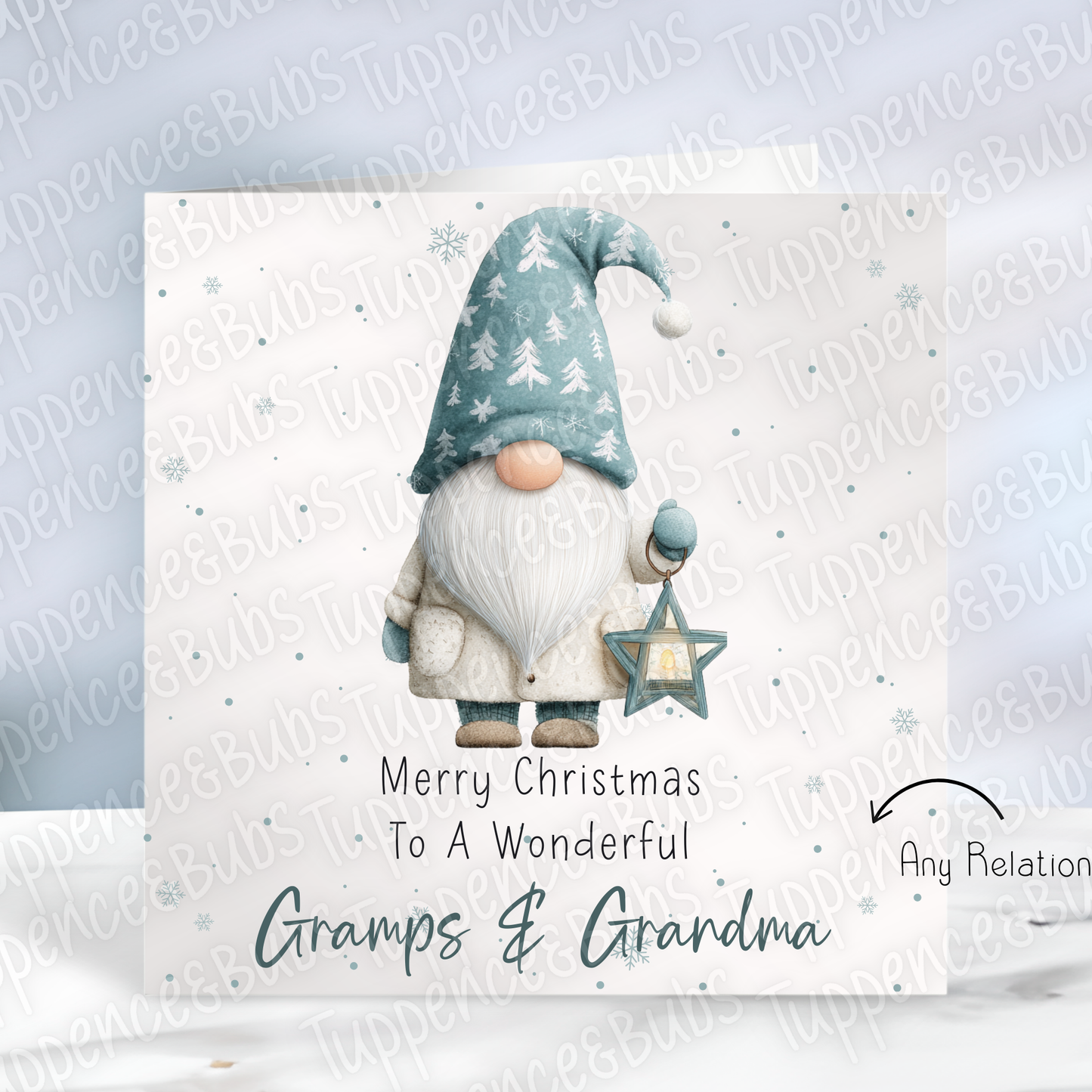 Cute Gnome Themed Christmas Card - 2 Designs