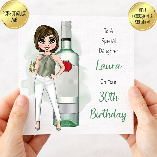 Bacardi Inspired Birthday Card