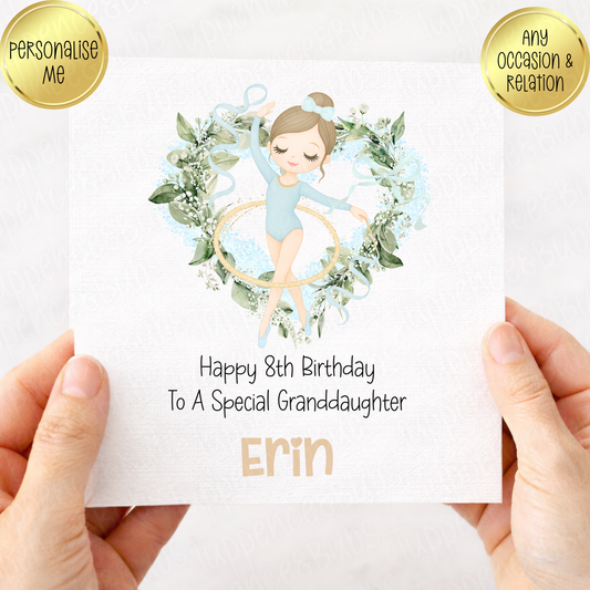 Cute Gymnastic Themed Card