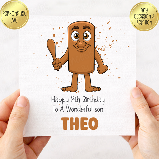 Brain Rot Inspired Birthday Card