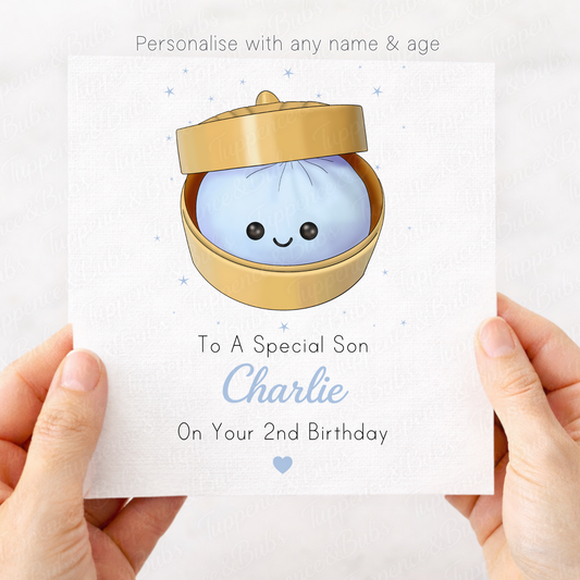 Little Dumpling Card - Pink or Blue