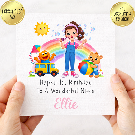 Ms Rachel Inspired Birthday Card