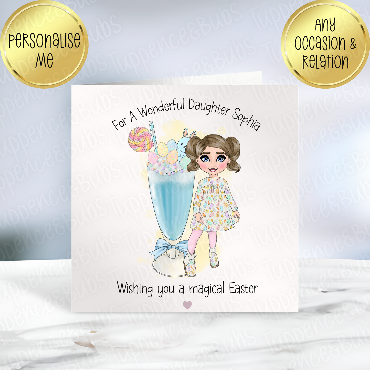 Toddler Milkshake Easter Card