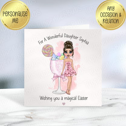 Easter Cocktail Themed Card