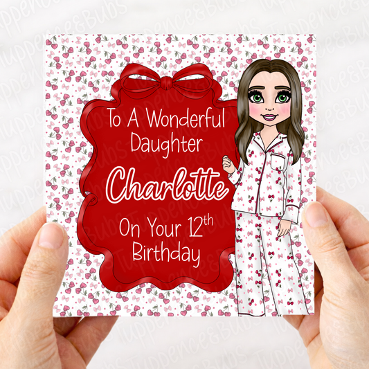Cherry PJ's & Pattern Card