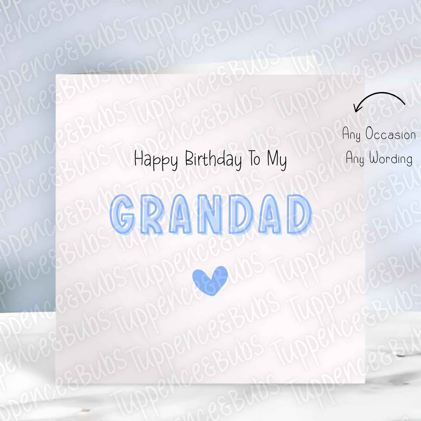 Pink or Blue Wording Birthday Card